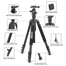 Zomei Q555 professional aluminum flexible camera tripod stand with  ball head for DSLR cameras - Photography Stop Ireland