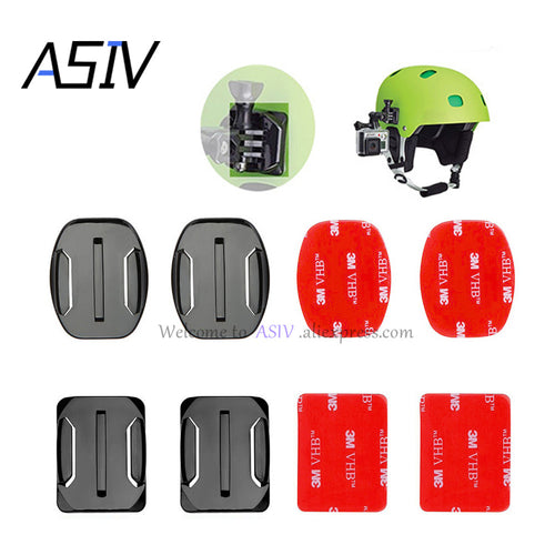 4 PCS Flat Curved Mount Set Sticker 3M Adhesive for Gopro Hero and replica - Photography Stop Ireland