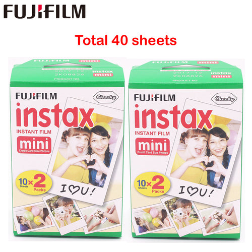 Fuji Fujifilm Instax Mini 8 Film 2 Packs 40 Sheets Film - Photography Stop Ireland