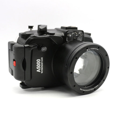 40m 130ft Waterproof Underwater Diving Camera Housing Case for Sony A5000 16-50mm lens - Photography Stop Ireland