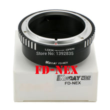 FD-NEX For Canon FD Lens And for SONY NEX E Mount body NEX3 NEX5 NEX-5N NEX7 NEX-C3 NEX-F3 NEX-5R NEX6 - Photography Stop Ireland