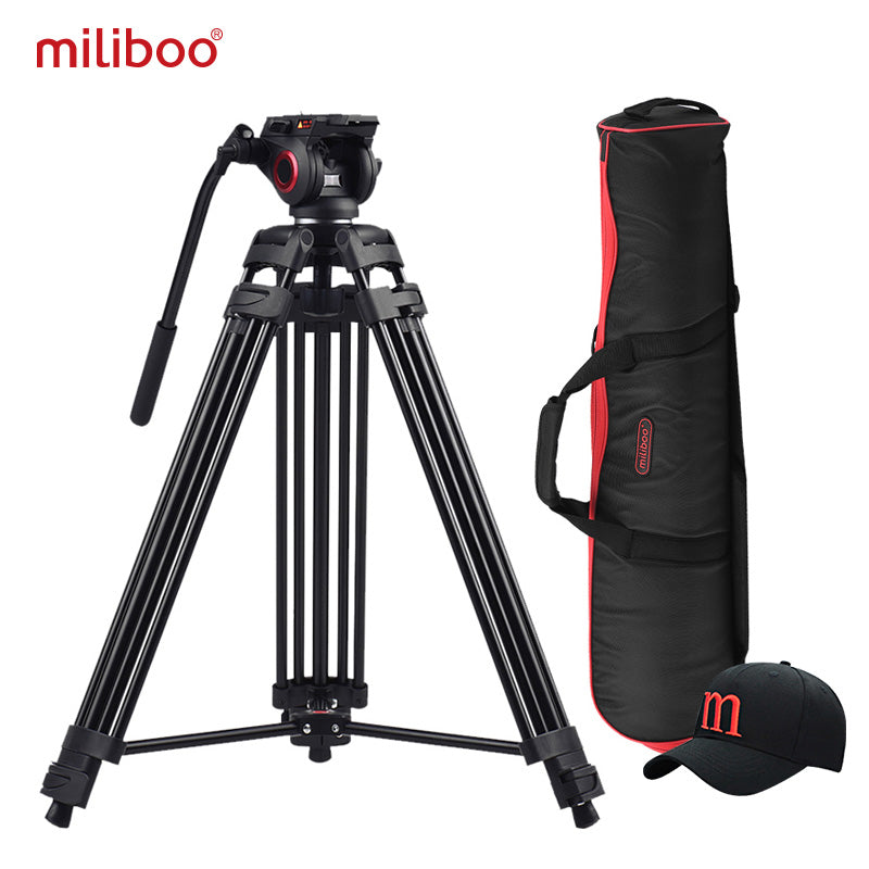 miliboo MTT601A Aluminum Heavy Duty Fluid Head Camera Tripod for Camcorder/DSLR Stand Professional Video Tripod - Photography Stop Ireland