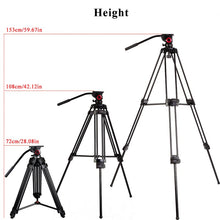 miliboo MTT601A Aluminum Heavy Duty Fluid Head Camera Tripod for Camcorder/DSLR Stand Professional Video Tripod - Photography Stop Ireland